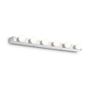 Applique Moderna Prive' Metallo Cromo 6 Luci E14 Applique Moderna Prive' Metallo Cromo 6 Luci E14
