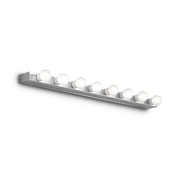 Applique Moderna Prive' Metallo Cromo 8 Luci E14 Applique Moderna Prive' Metallo Cromo 8 Luci E14