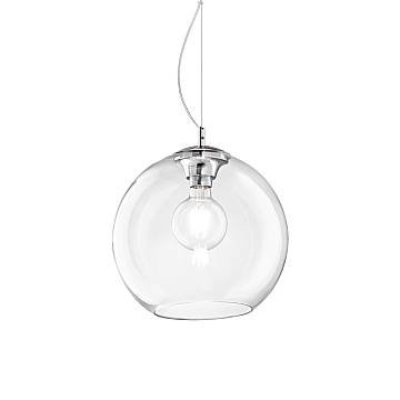 Sospensione Moderna Nemo Metallo Trasparente 1 Luce E27 D30Cm
