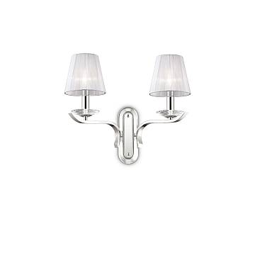Applique Classica Pegaso Metallo Bianco 2 Luci E14