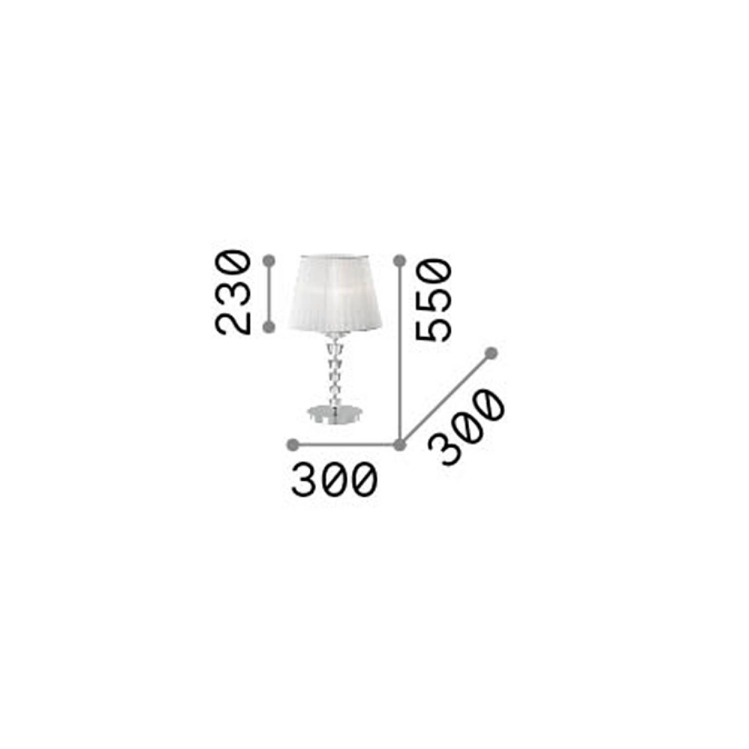 Lampade Da Scrivania - Ufficio Classica Pegaso Metallo Bianco 1 Luce E14 Big 059259