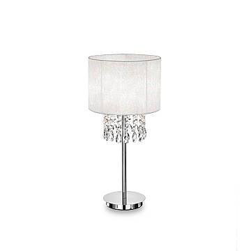 Lampade Da Scrivania Classica Opera Metallo-Cristallo Bianco 1 Luce E27 Lampade Da Scrivania Classica Opera Metallo-Cristallo Bianco 1 Luce E27