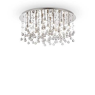 Plafoniera Contemporanea Moonlight Metallo-Cristallo Oro 15 Luci G9 3W 3000K