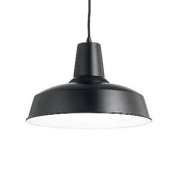 Sospensione Industrial-Minimal Moby Metallo Nero 1 Luce E27 Sospensione Industrial-Minimal Moby Metallo Nero 1 Luce E27
