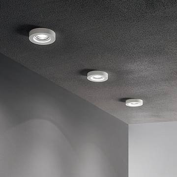 3 Faretti Incasso Moderno Blues Alluminio Bianco 1 Luce Gu10 5W 3000K Luce Calda