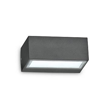 Applique Moderna Twin Alluminio Antracite 1 Luce G9 3W 3000K Luce Calda Applique Moderna Twin Alluminio Antracite 1 Luce G9 3W 3000K Luce Calda