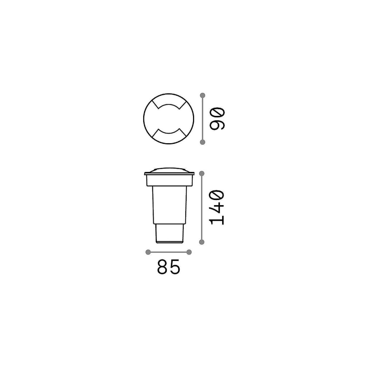 Tecnico Moderno Landing Materie Plastiche Nero 1 Luce Gu10 120287