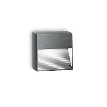 Applique Moderna Down Alluminio Antracite 1 Luce G9 3W 3000K Luce Calda