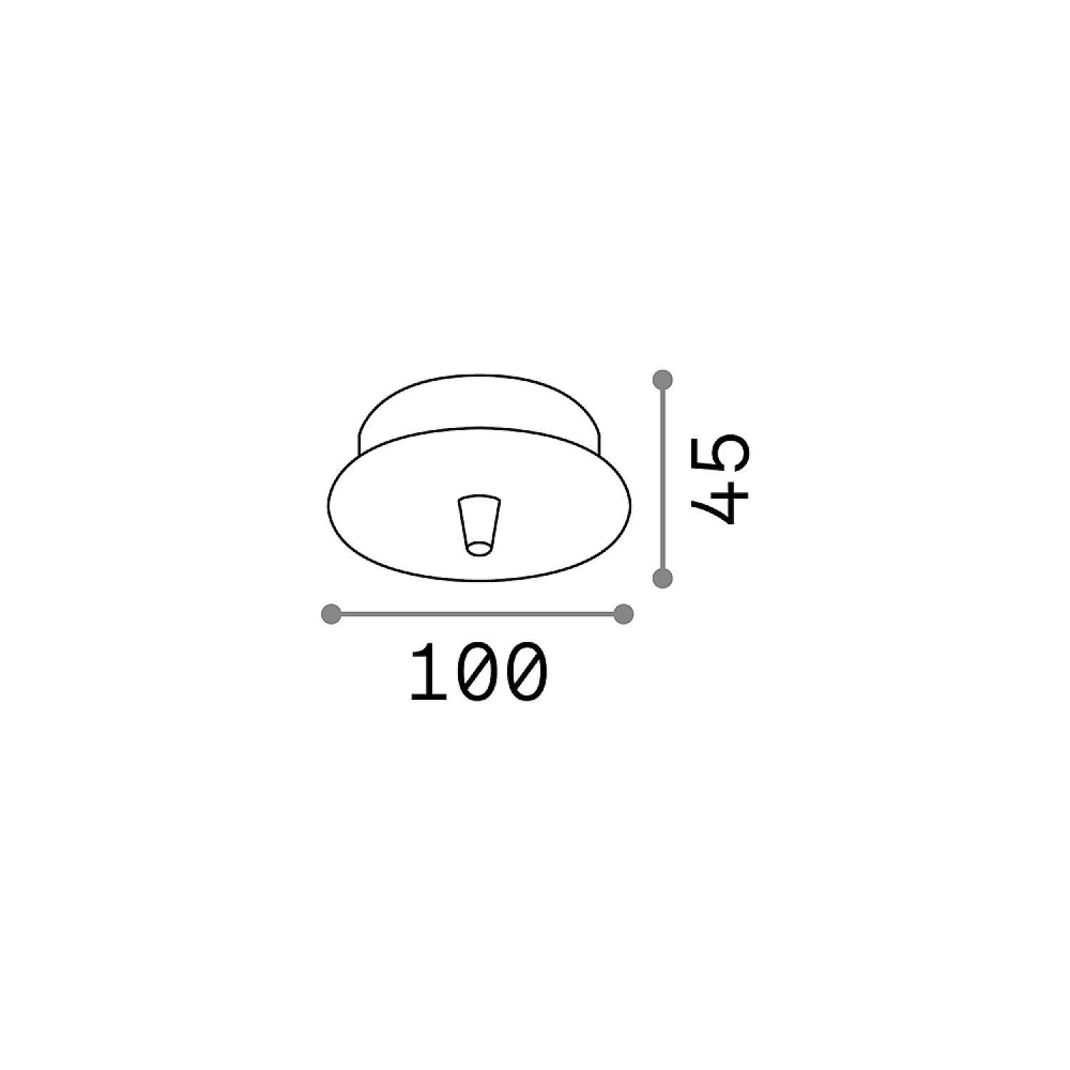 Rosone Standard All In Metallo Cromo 1 Luce 122830