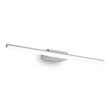 Applique Moderna Riflesso Alluminio Cromo Led 18W 3000K Luce Calda Applique Moderna Riflesso Alluminio Cromo Led 18W 3000K Luce Calda
