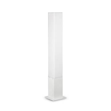 Palo Da Esterno Quadrato Moderno Edo Alluminio-Materie Plastiche Bianco Gx53 Palo Da Esterno Quadrato Moderno Edo Alluminio-Materie Plastiche Bianco Gx53