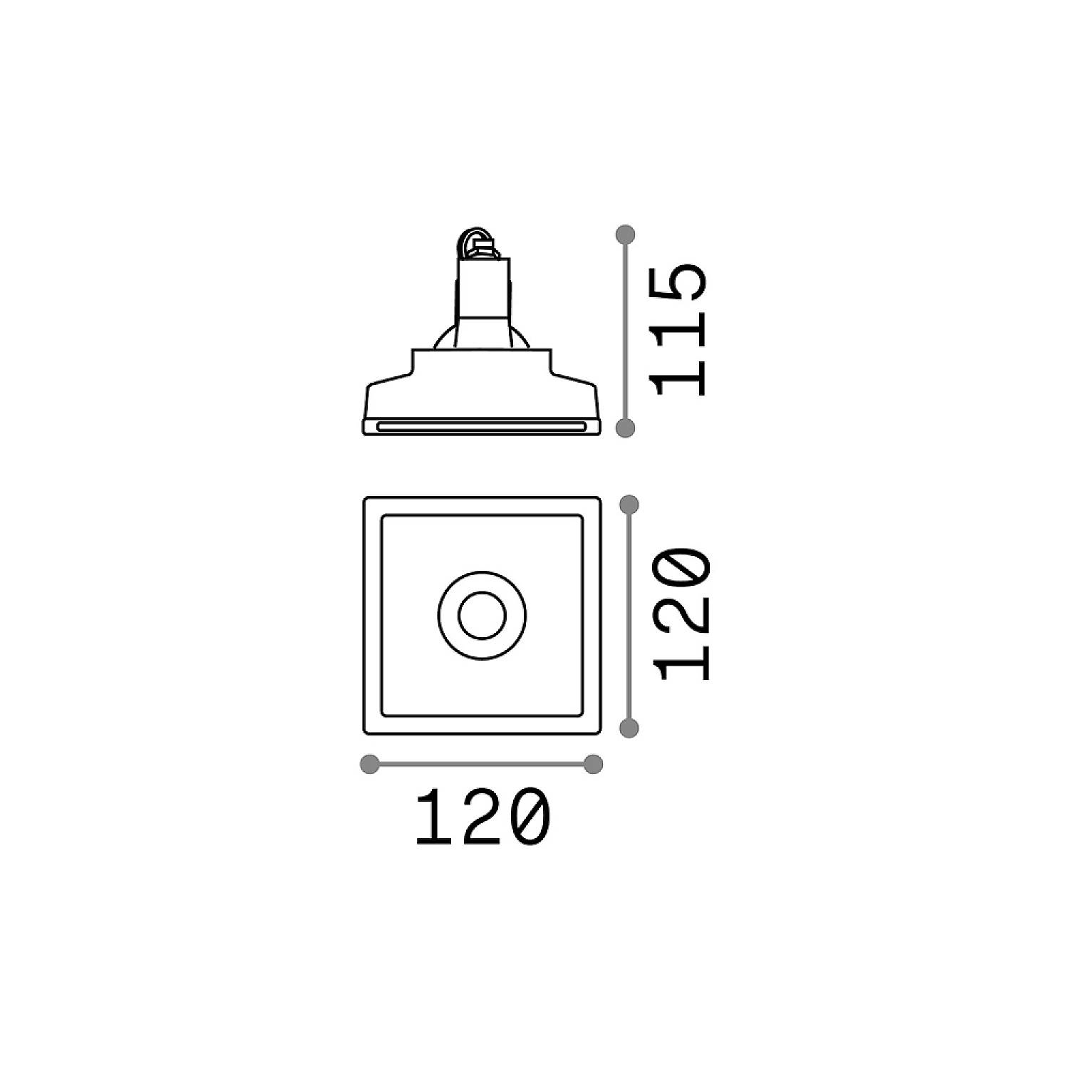Lampada Da Incasso Moderna Zephyr Gesso Bianco 1 Luce Gu10 D12 150284