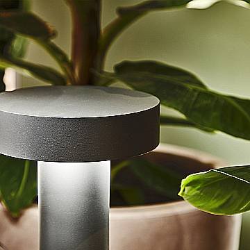 Piantana Moderna Tesla Alluminio Antracite 4 Luci G9 H80Cm