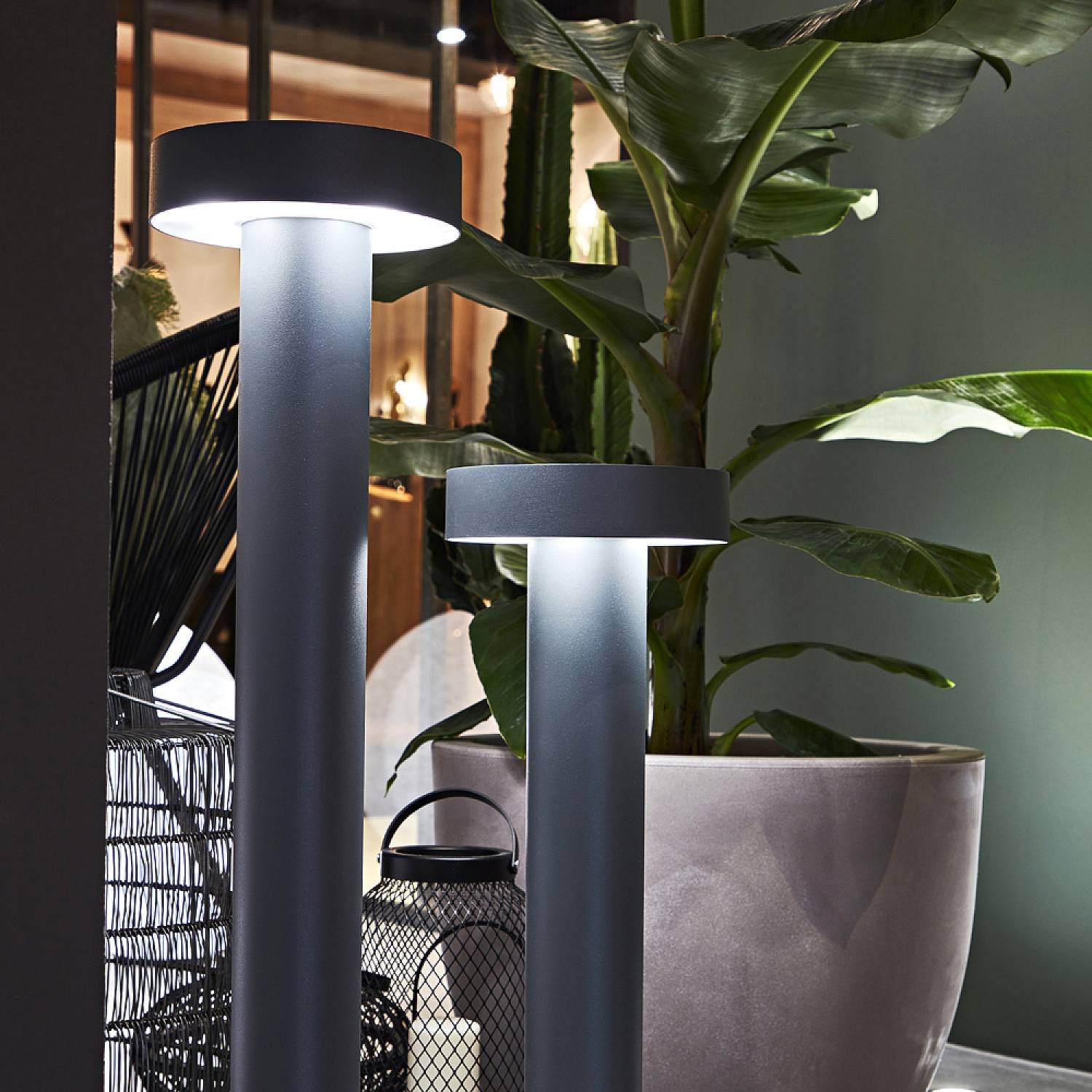 Piantana Moderna Tesla Alluminio Antracite 4 Luci G9 H80Cm Piantana Moderna Tesla Alluminio Antracite 4 Luci G9 H80Cm