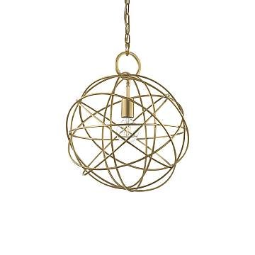 Sospensione Contemporanea Konse Metallo Oro 1 Luce E27 Sospensione Contemporanea Konse Metallo Oro 1 Luce E27
