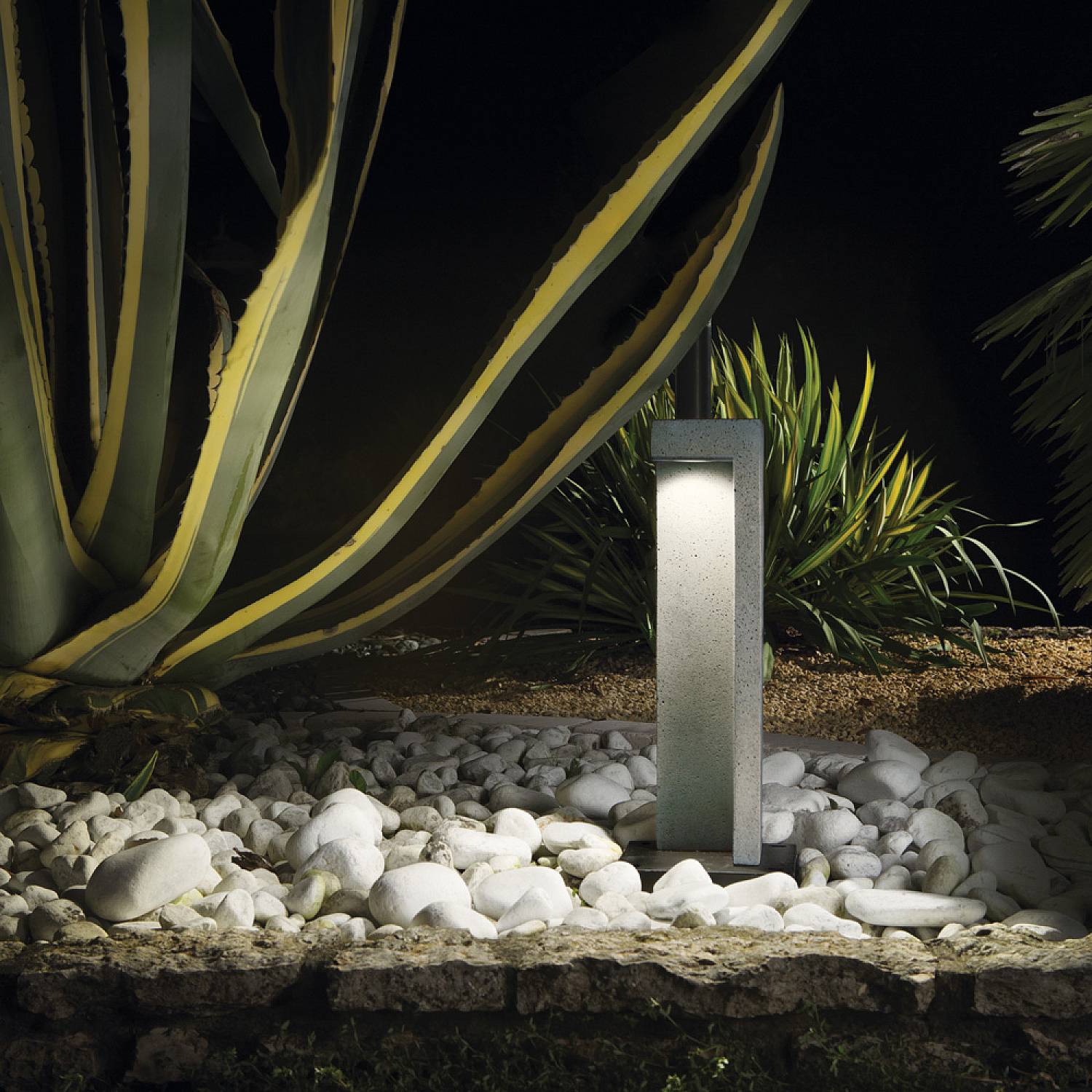 Piantana Moderna Titano Materie Plastiche Grigio Granito Led 9W 4000K H49Cm 157856