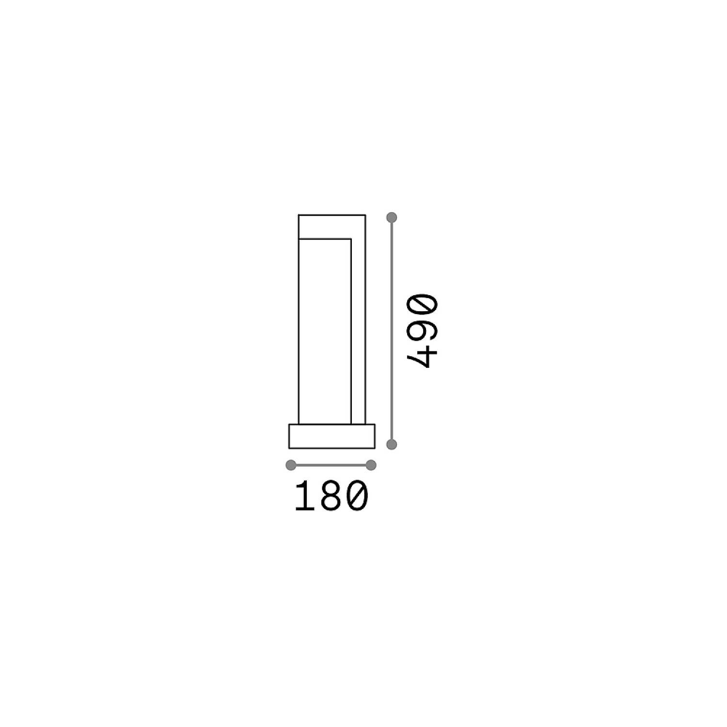 Piantana Moderna Titano Materie Plastiche Grigio Granito Led 9W 4000K H49Cm 157856