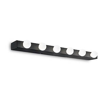 Applique Moderna Prive' Metallo Nero 6 Luci E14 Applique Moderna Prive' Metallo Nero 6 Luci E14