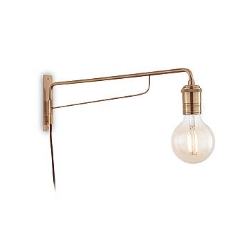 Applique Industrial-Minimal Triumph Metallo Ottone 1 Luce E27