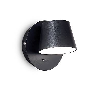Applique Moderna Gim Alluminio Nero Led 6W 3000K Luce Calda Applique Moderna Gim Alluminio Nero Led 6W 3000K Luce Calda