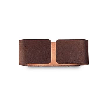 Applique Rustica-Country Clip Metallo Corten 2 Luci G9 3W 3000K Luce Calda Applique Rustica-Country Clip Metallo Corten 2 Luci G9 3W 3000K Luce Calda