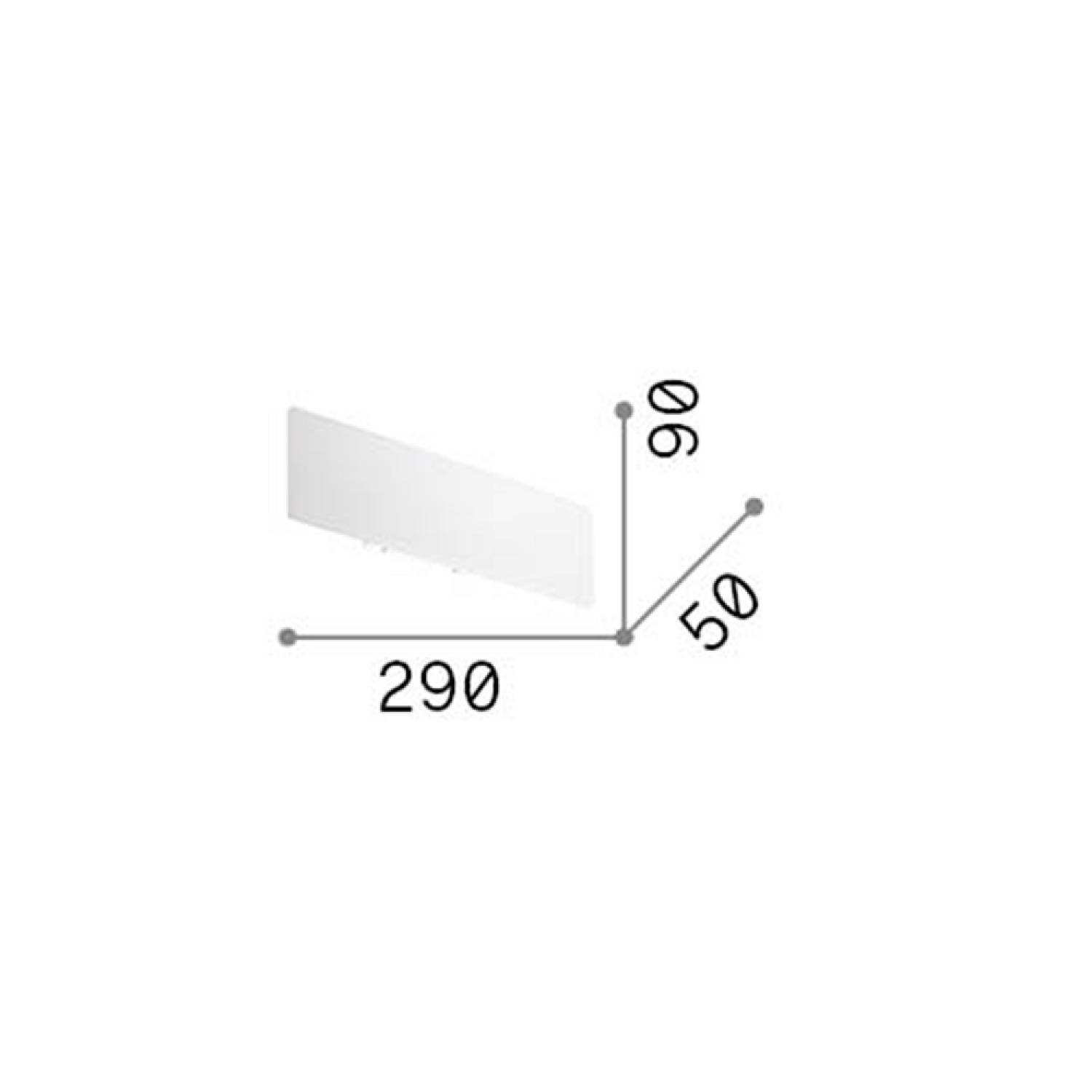 Applique Moderna Zig Zag Metallo Bianco Led 12,5W 3000K Luce Calda 179292