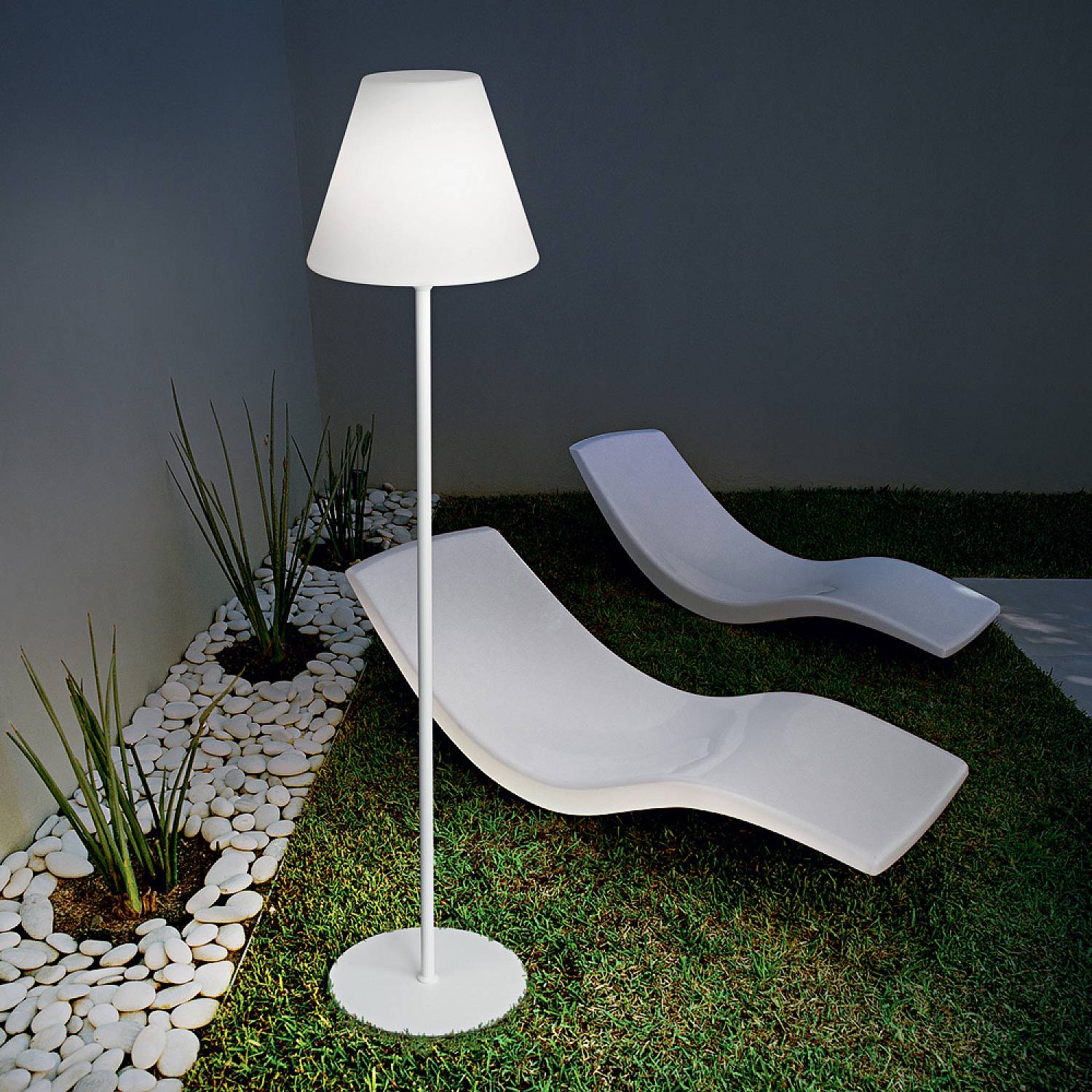 Piantana Moderna Itaca Metallo Bianco 1 Luce E27 180953