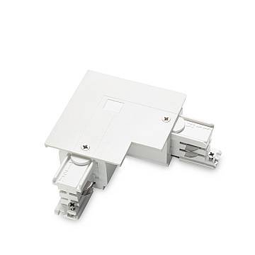 Kit Connettore Da Incasso Sinistro On-Off Link Alluminio Bianco