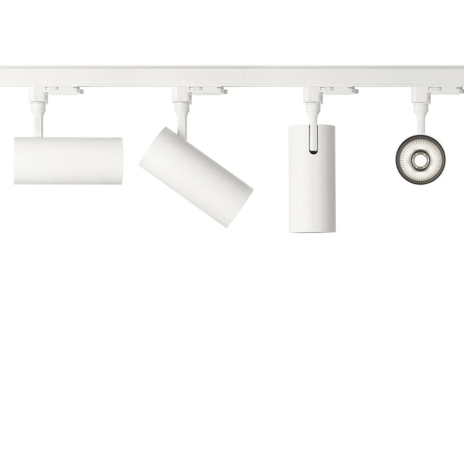 Proiettore Cilindrico Smile Alluminio Bianco Led 30W 3000K Luce Calda Cri80 36° 189871