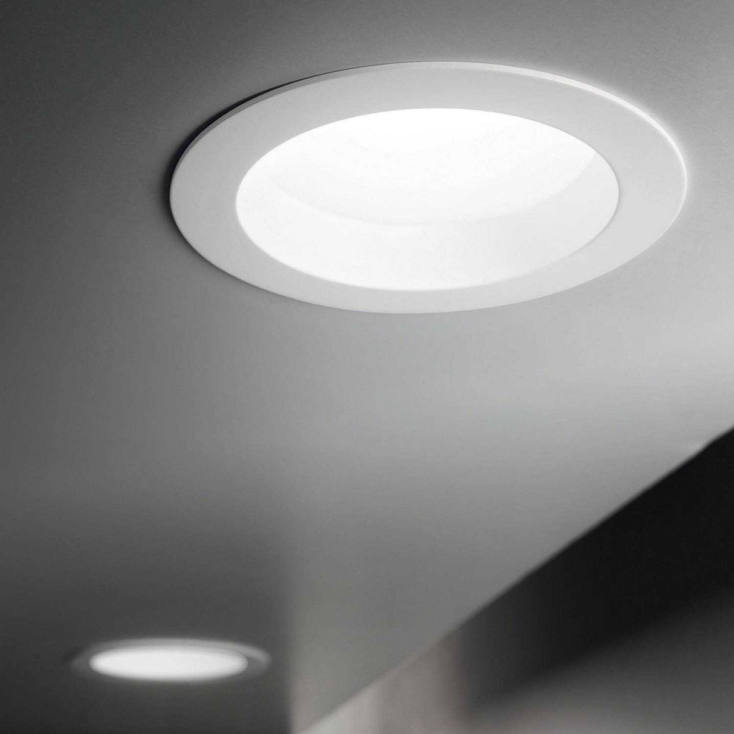 Faretto Incasso Basic Fi Alluminio Bianco Led 20W 3000K D14,4Cm 193533
