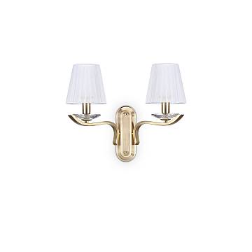 Applique Classica Pegaso Metallo Ottone 2 Luci E14