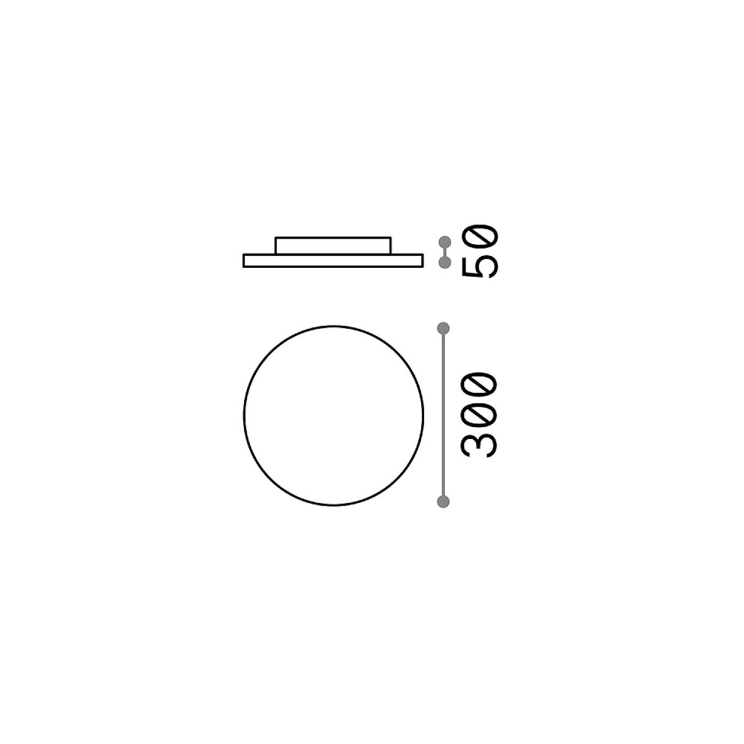 Plafoniera Moderna Mib Alluminio-Materie Plastiche Bianco Led 19W 4000K 202945