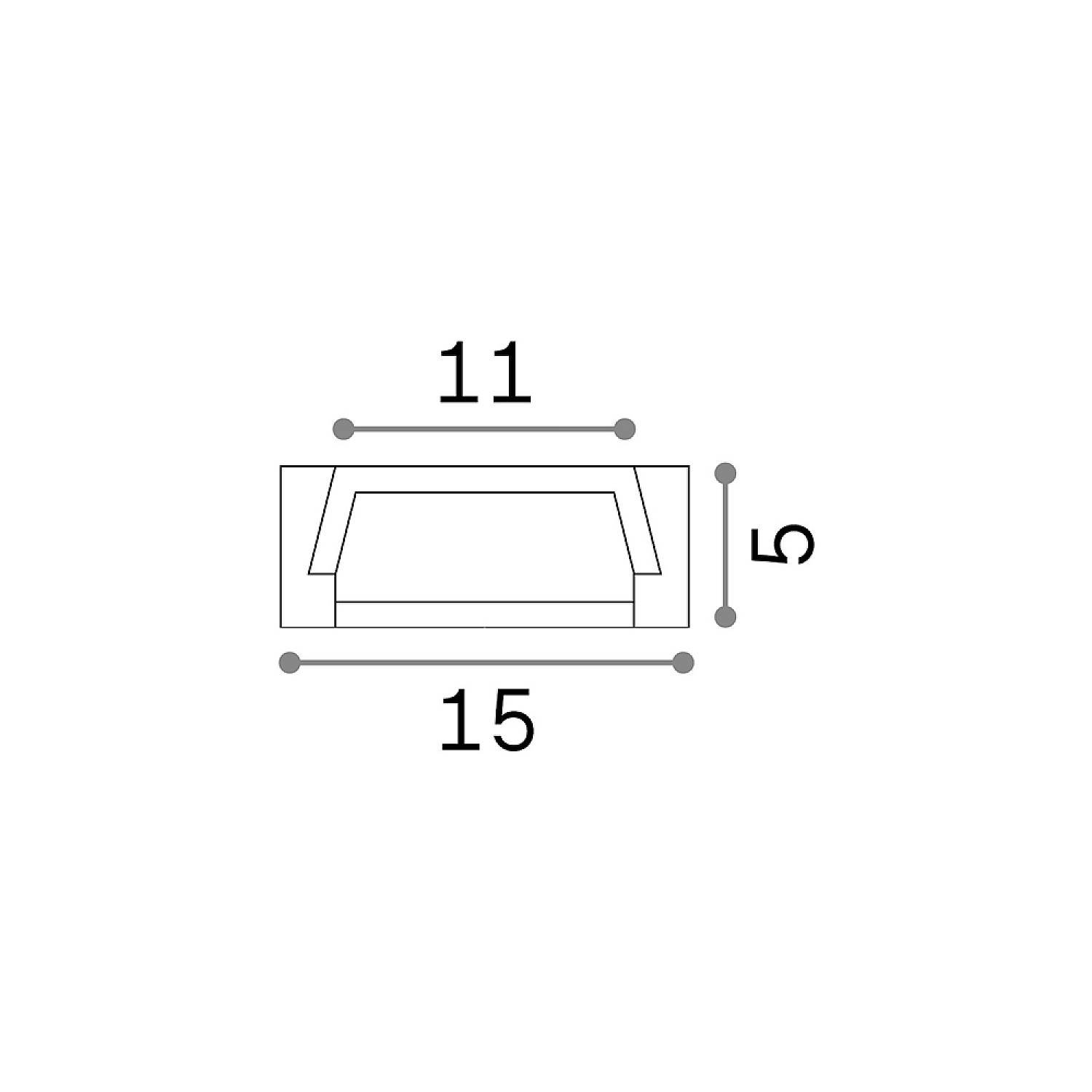 Profilo Slot Alluminio Bianco Sur D15X5 300Cm 204598
