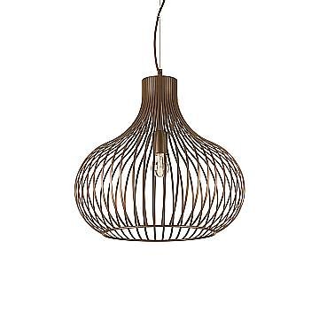 Sospensione Industrial-Minimal Onion Metallo Coffee 1 Luce E27 D47Cm Sospensione Industrial-Minimal Onion Metallo Coffee 1 Luce E27 D47Cm