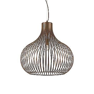 Sospensione Industrial-Minimal Onion Metallo Coffee 1 Luce E27 D59Cm Sospensione Industrial-Minimal Onion Metallo Coffee 1 Luce E27 D59Cm