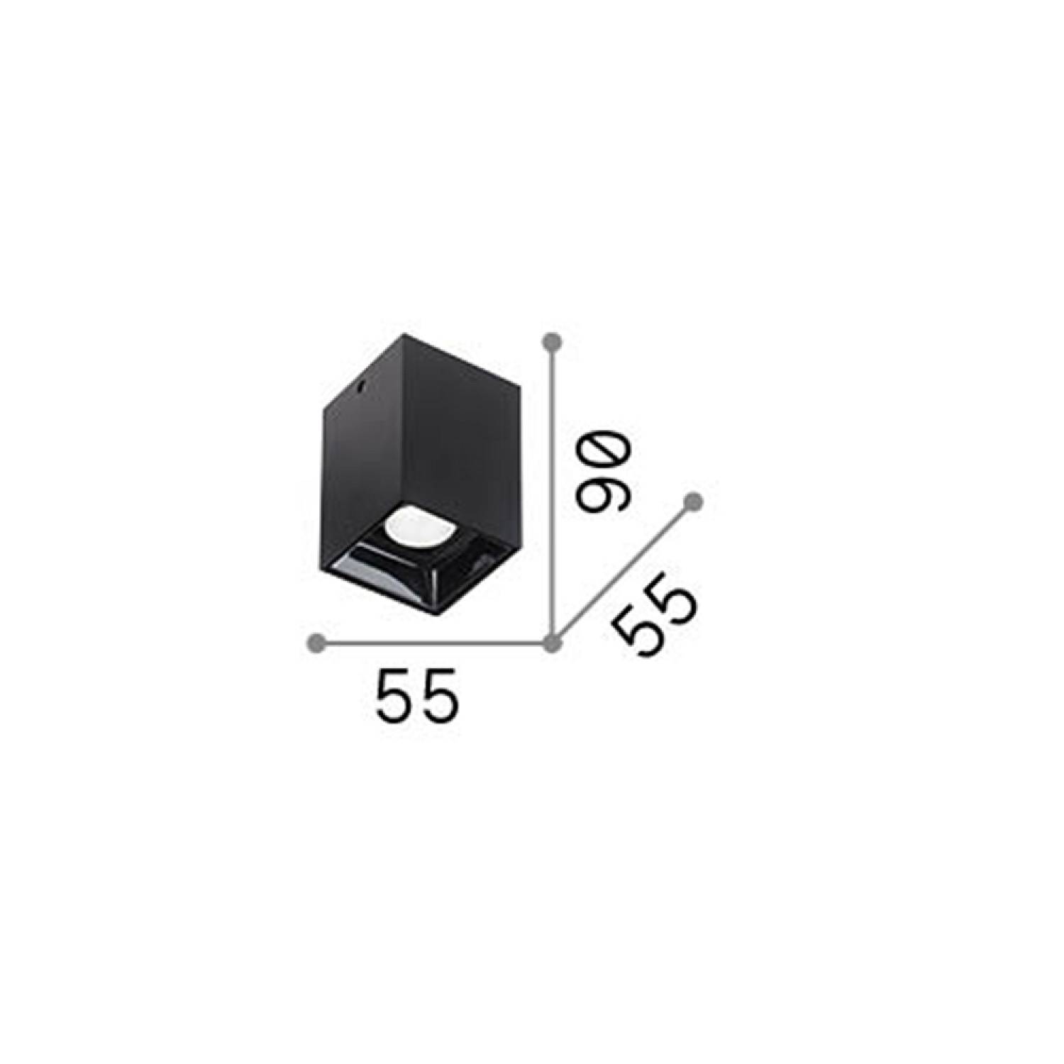 Plafoniera Moderna Nitro Alluminio Bianco Led 10W 3000K Luce Calda 206035