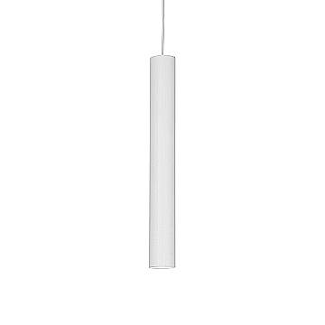 Sospensione Industrial-Minimal Tube Alluminio Bianco Led 9W 3000K D6Cm
