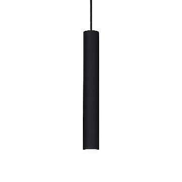 Sospensione Industrial-Minimal Tube Alluminio Nero Led 9W 3000K D6Cm
