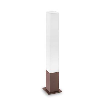 Palo Da Esterno Quadrato Moderno Edo Alluminio-Materie Plastiche Coffee Gx53 Palo Da Esterno Quadrato Moderno Edo Alluminio-Materie Plastiche Coffee Gx53