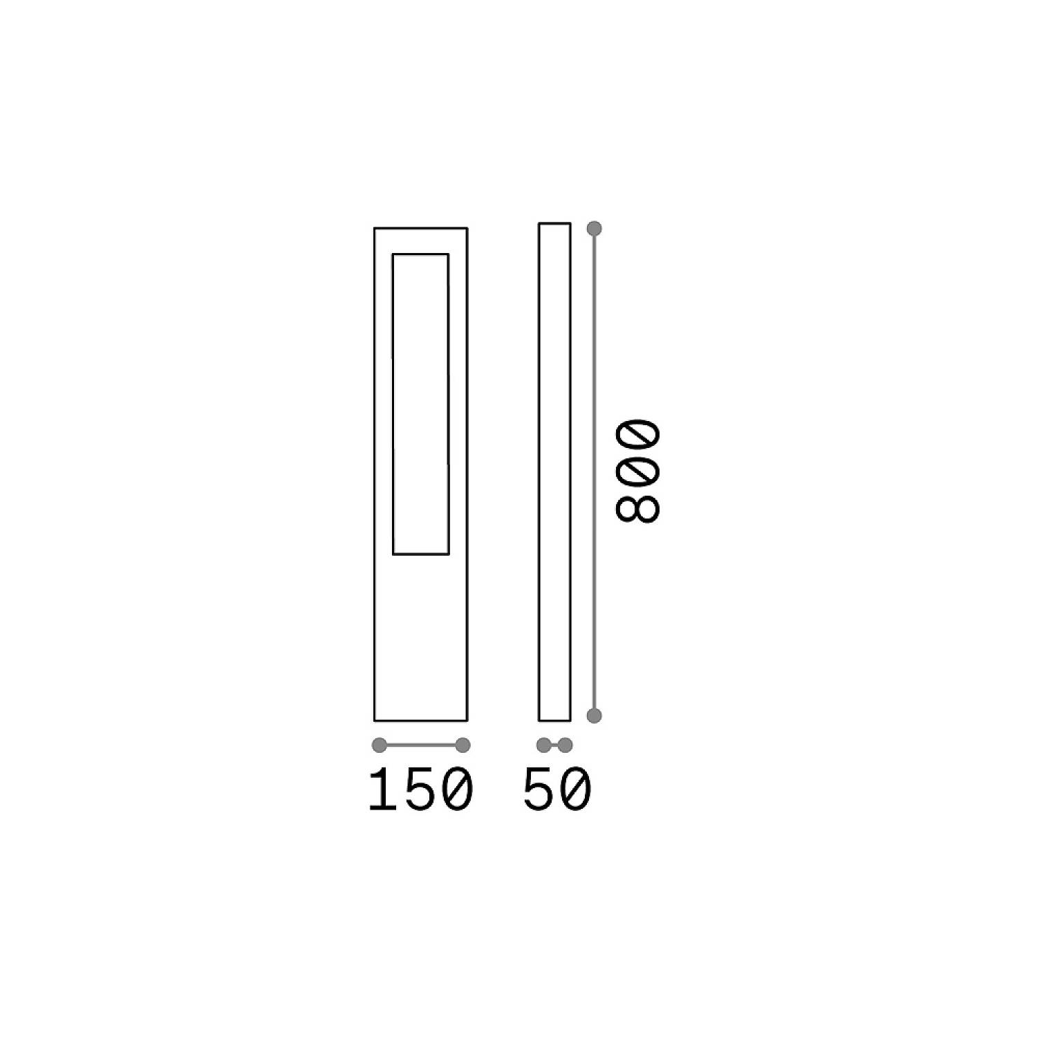 Piantana Moderna Vega Alluminio Coffee 1 Luce G9 3W 3000K Luce Calda 213361