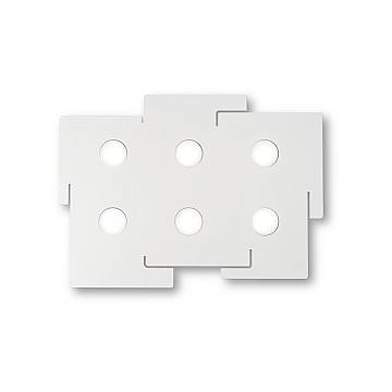 Plafoniera Moderna Totem Metallo Bianco 6 Luci Gx53 9W 3000K Luce Calda Plafoniera Moderna Totem Metallo Bianco 6 Luci Gx53 9W 3000K Luce Calda