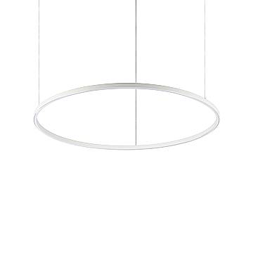 Sospensione Moderna Oracle Alluminio-Plastiche Bianco Led 55W 3000K D90Cm