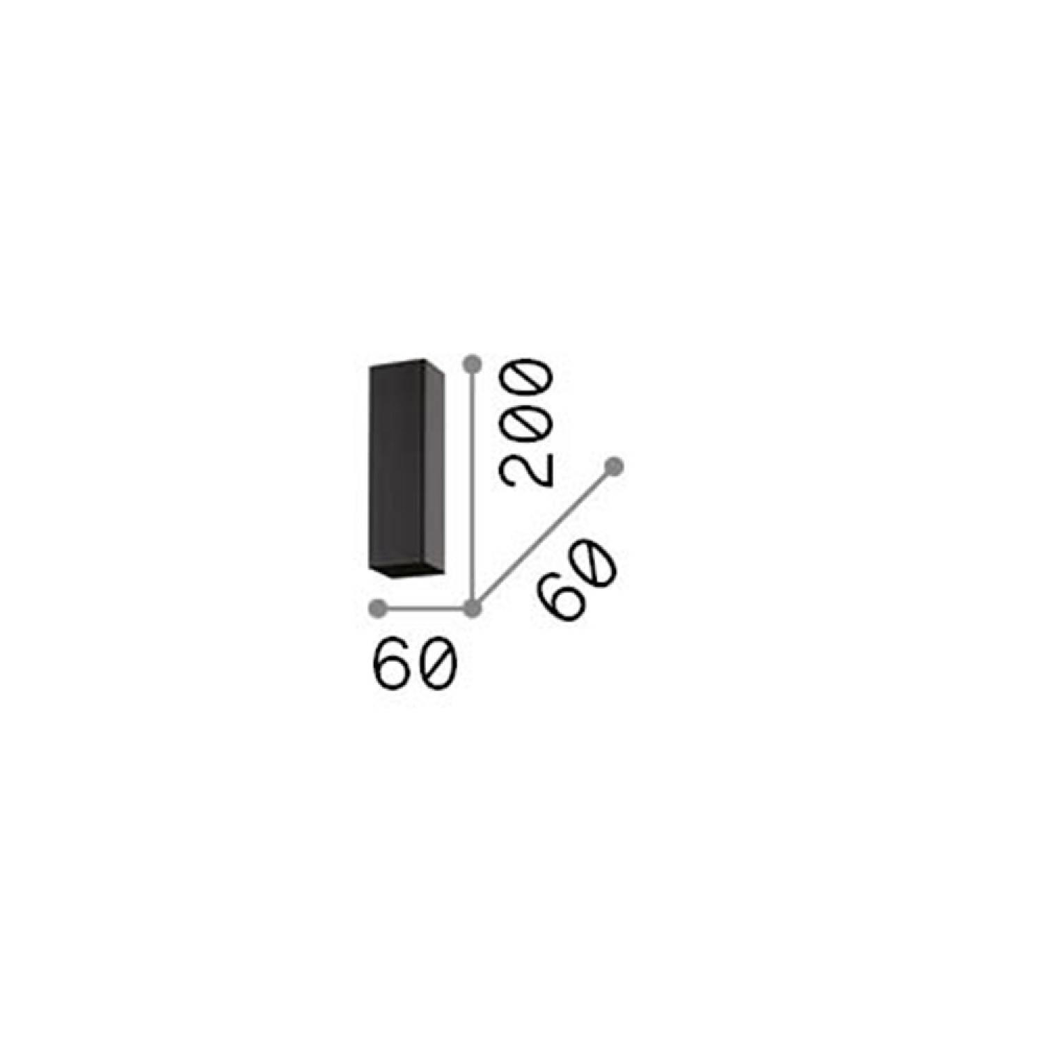 Plafoniera Moderna Sky Metallo Nero Led 7W 3000K Luce Calda H20Cm 233765