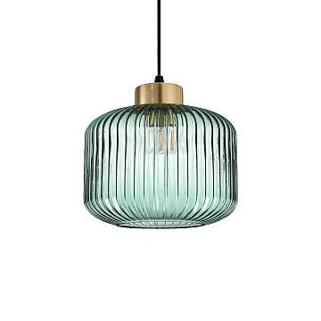 Sospensione Vintage-Decò Mint-2 Metallo Verde 1 Luce E27