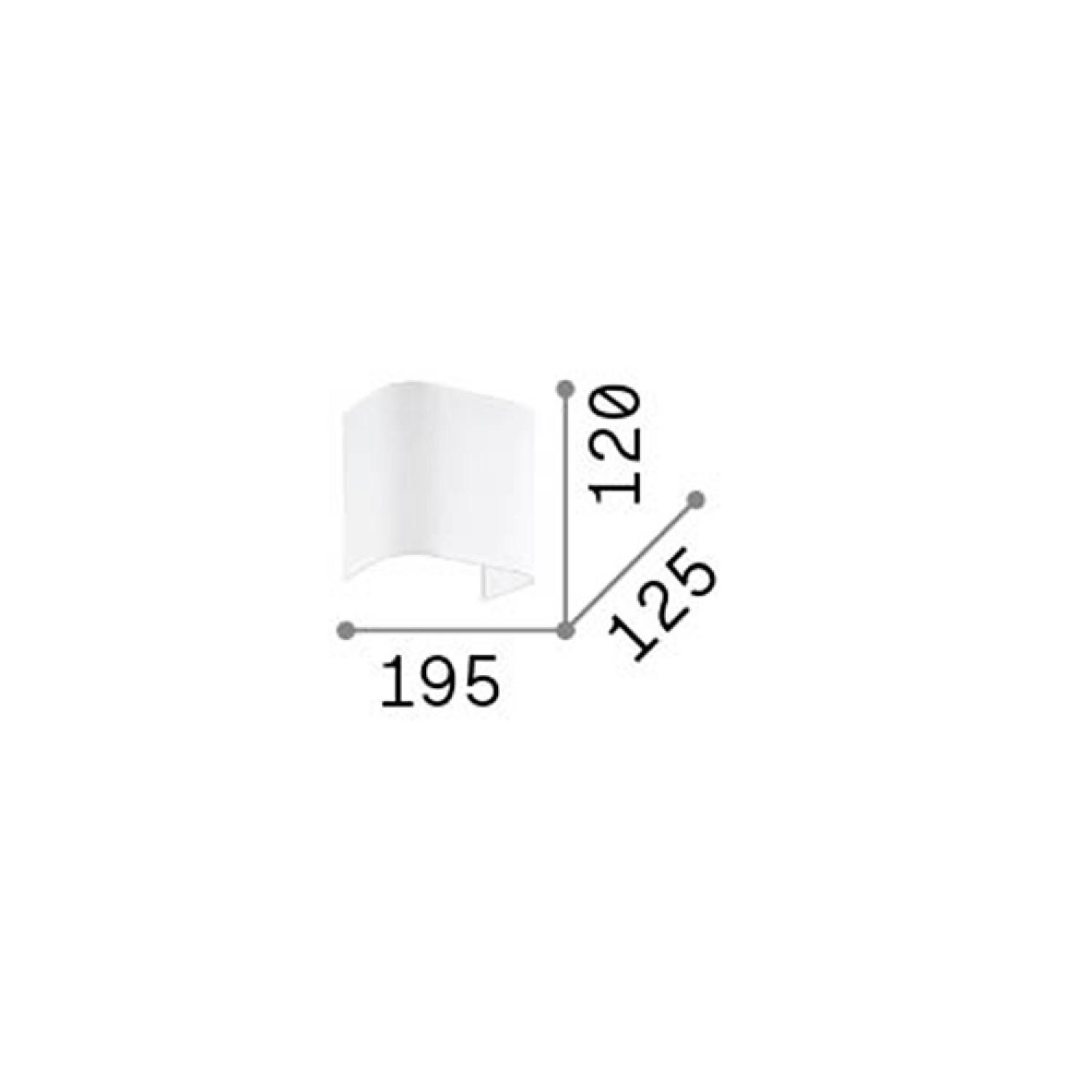Paralume In Pvc Moderno Gea Tessuto Bianco 239576