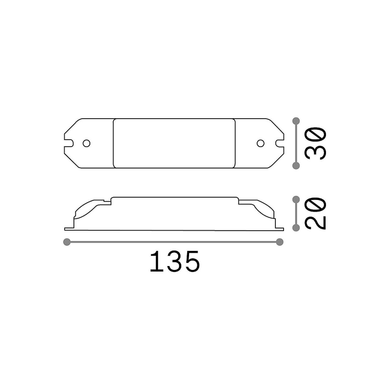 Driver Nova Materie Plastiche Dali-Push 12W 300Ma 243986
