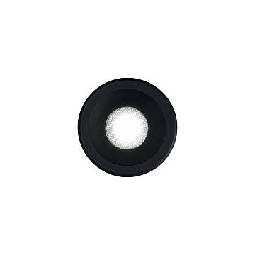 Faretto Incasso Virus Alluminio Nero Led 3W 3000K Luce Calda Faretto Incasso Virus Alluminio Nero Led 3W 3000K Luce Calda