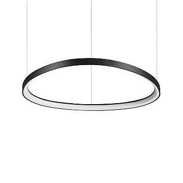 Sospensione Moderna Gemini Metallo Nero Led 60W 3000K Luce Calda