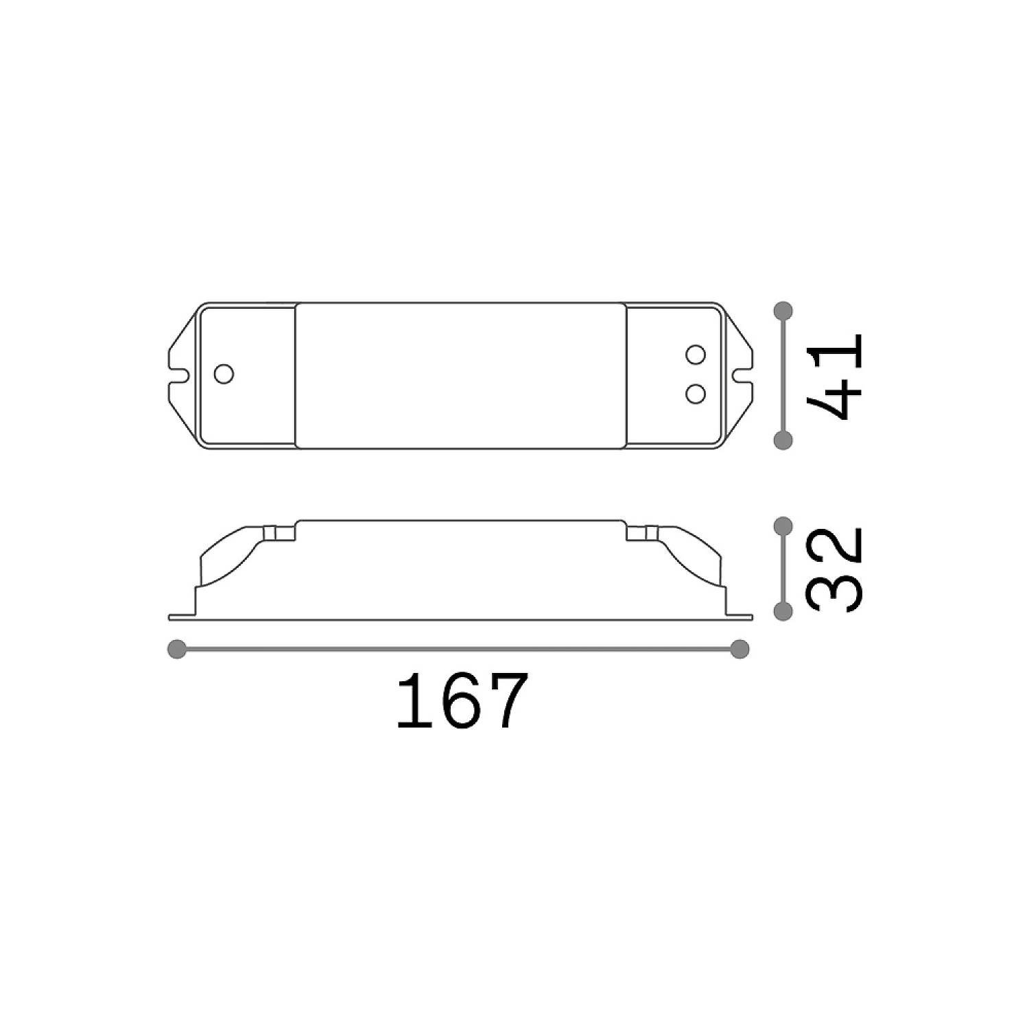 Driver Nova Materie Plastiche 1-10V-Push 36W 700Ma 248370