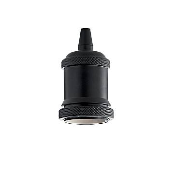 Portalampada Metallo Nero 1 Luce E27